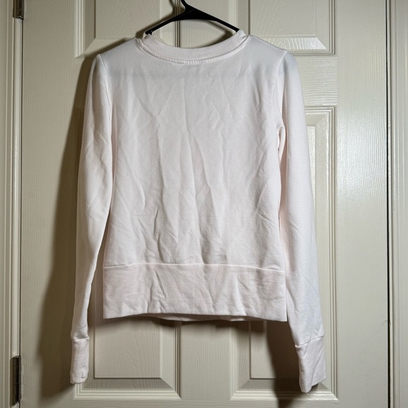 Athleta Soft Cream Light Pink Wrap Blouse Size XS - Picture 5 of 5